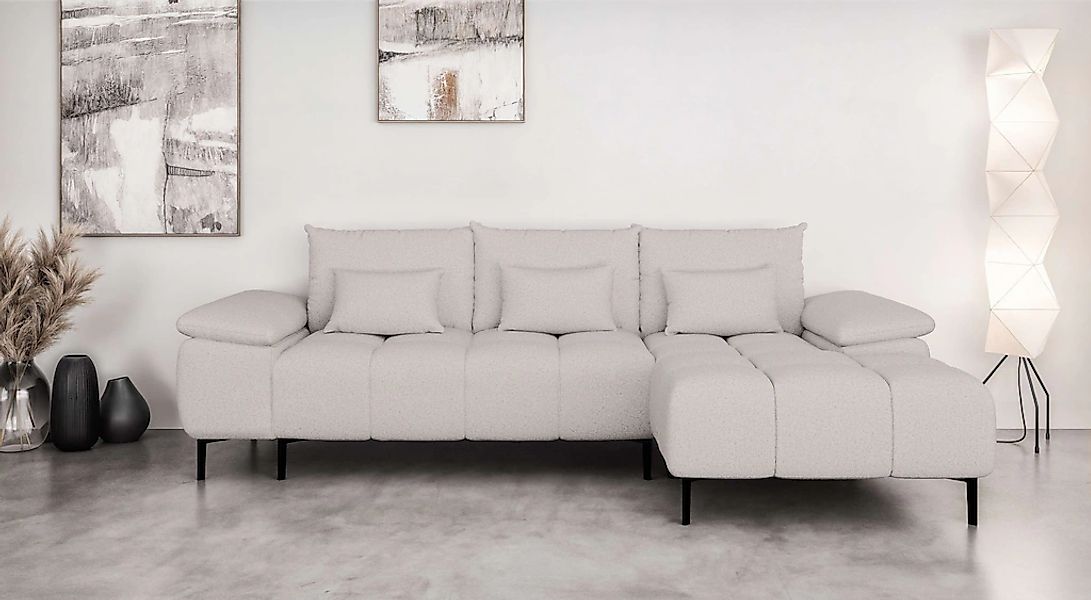 Home affaire Ecksofa "DROMARA Schlafsofa mit Bettkasten, Maße: B/T/H 277/14 günstig online kaufen