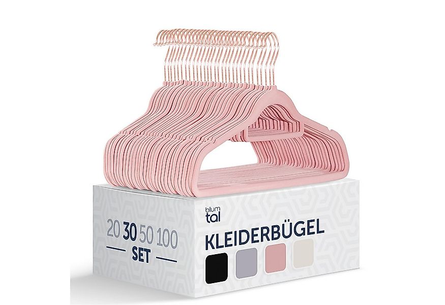 Blumtal Kleiderbügel Rutschfest - Samtoptik - Platzsparend, (30-tlg), Premi günstig online kaufen