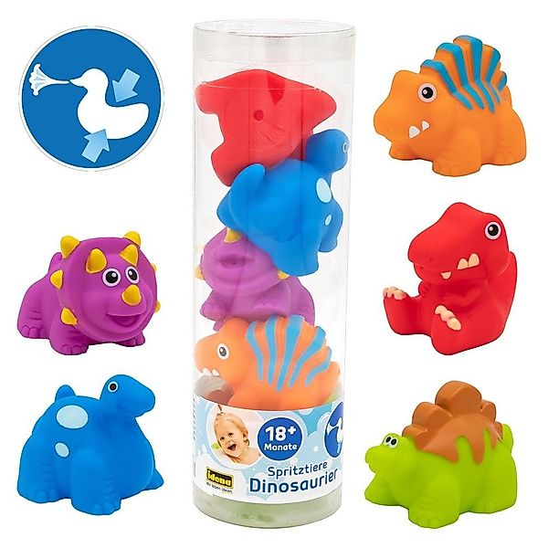 Idena Badespielzeug Spritztier-Set Dinosaurier 5-teilig, Badespielzeug-Set günstig online kaufen