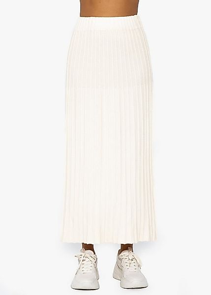 SASSYCLASSY Strickrock Plissierter Maxi Strick-Rock Plissierter Maxi Strick günstig online kaufen