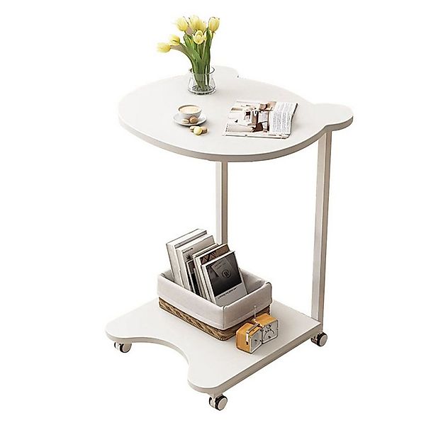 NUODWELL Beistelltisch Beistelltisch, Movable kleine Couchtisch mit Rädern günstig online kaufen