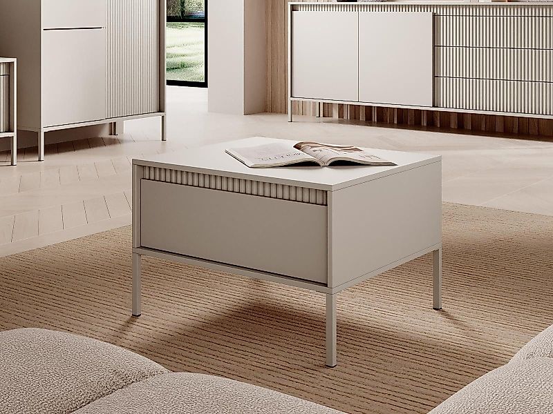Compleo Couchtisch mit Schubladen JULO, gerillte günstig online kaufen