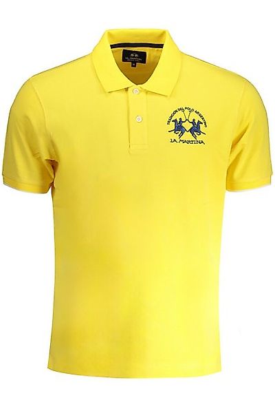 La Martina Poloshirt Herren Poloshirt Gelb – Regular Fit, Stickerei & günstig online kaufen