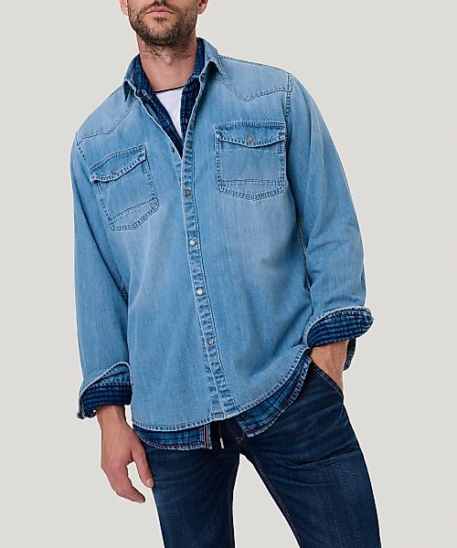 Pioneer Authentic Jeans Jeanshemd mit Brusttaschen, günstig online kaufen