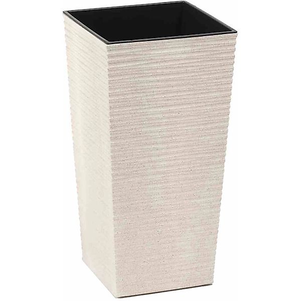 Siena Garden Pflanzgefäß Eco Nizza Grau 30x30x57,0 cm günstig online kaufen