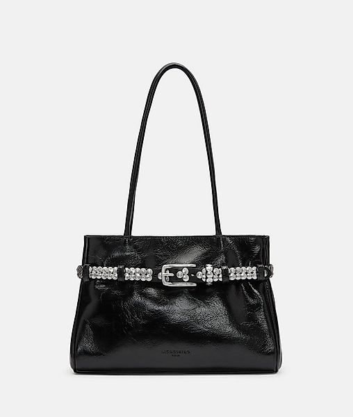 Liebeskind Berlin Schultertasche Satchel, Geräumige Schultertasche aus Rind günstig online kaufen