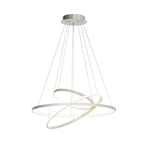 Lucande LED Ezana 9624256 Dimmbar Modern in Alu aus Metall 1-flammig Wohnzi günstig online kaufen