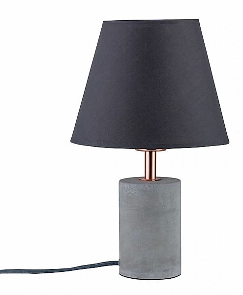 Paulmann Tischleuchte »Neordic Tem max.1x20W E27 Grau/Kupfer 230V Stoff/Bet günstig online kaufen