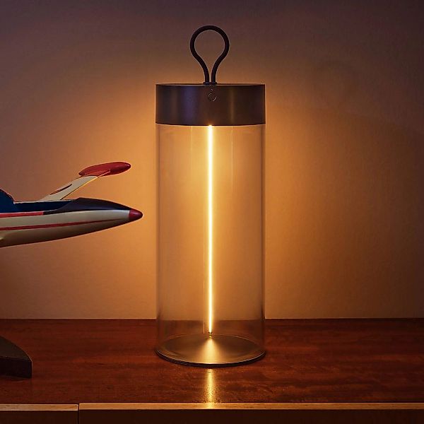 OSRAM LED-Akku-Tischleuchte DECOR FILAMENT, dunkelgrau 32 cm günstig online kaufen