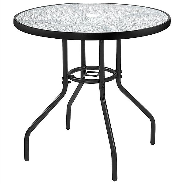 Yaheetech Gartentisch, rund Ø70 cm, mit günstig online kaufen