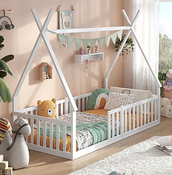 Alavya Home® Hausbett Bodenbett SKY aus Buche – FSC® 100% zertifiziert (Exk günstig online kaufen