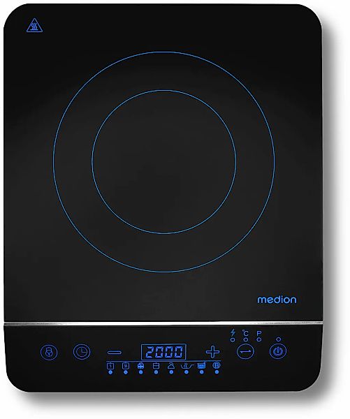 Medion Einzel-Induktionskochplatte "MD 17595, 2000 W Induktionsleistung, au günstig online kaufen