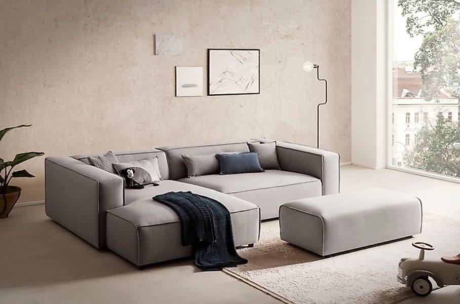 LeGer Home by Lena Gercke Ecksofa »PIARA XXL, L-Form, Schlaffunktion, Cord, günstig online kaufen