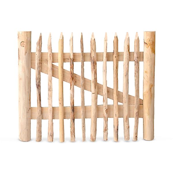 Stiltreu Genageltes Staketenzaun-Tor Edelkastanie Breite 100 cm Höhe 80 cm günstig online kaufen