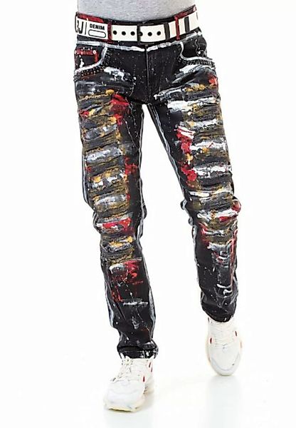 Cipo & Baxx Straight-Jeans im coolen Streetstyle günstig online kaufen