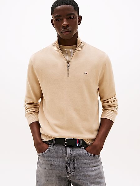 Tommy Jeans Strickpullover "TJM SLM ESS LIGHT ¼ ZIP SWTR EXT", Mit Rundhals günstig online kaufen