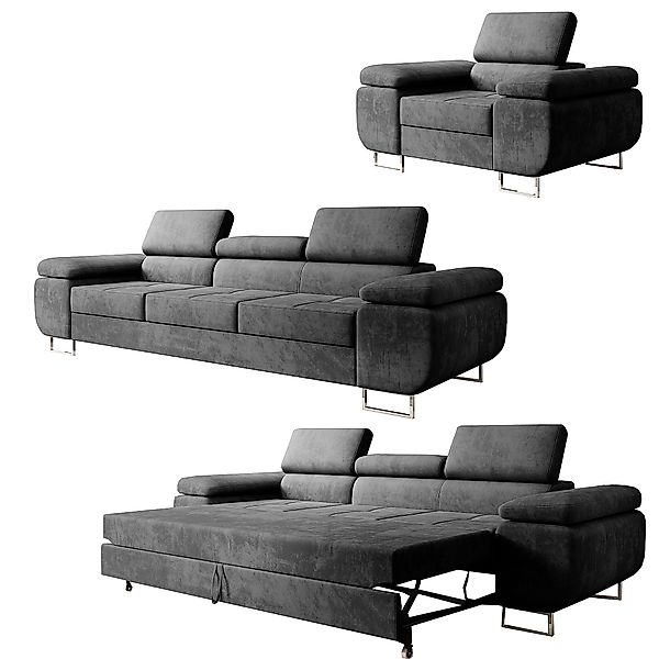 M-Punkt24 Polstergarnitur Miami, (3-2-1 Set, 3-3-1 günstig online kaufen