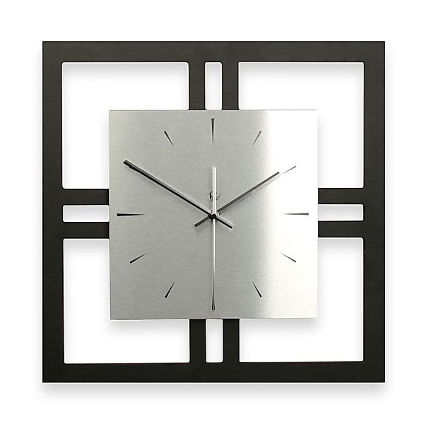 Kreative Feder Wanduhr Designer-WANDUHR „Silver“ in günstig online kaufen