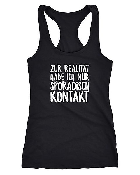MoonWorks Tanktop Damen Tanktop Zur Realität habe ich nur sporadisch Kontak günstig online kaufen