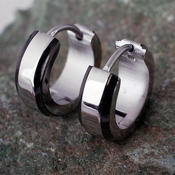 Order & Smile Schmuck Klappcreolen Männer günstig online kaufen