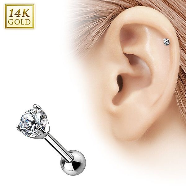 Taffstyle Piercing-Set Echt 585 Gold Tragus günstig online kaufen