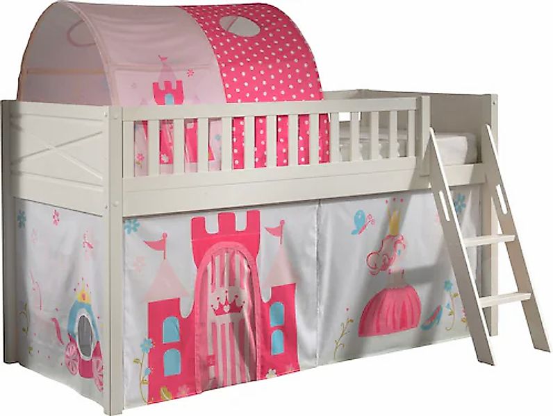 Vipack Hochbett »Scott« Made in Europe, mit schräger Leiter, LF 90x200 cm, günstig online kaufen