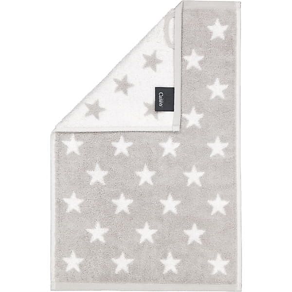 Cawö Handtücher NEW STARS Sterne klein 6261 - Farbe: platin/weiß - 76 - Gäs günstig online kaufen