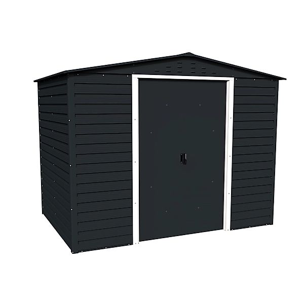 DURAMAX Metall-Gerätehaus Alpine 2,4x1,8m in Anthrazit günstig online kaufen