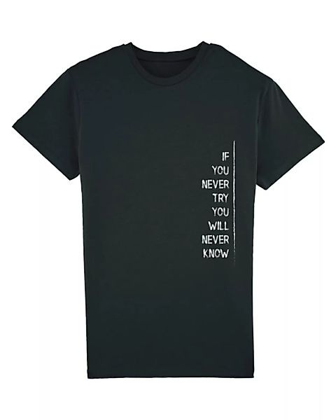 Herren Bio Sommer T-shirt - Touch "If U Try" In 3 Farben günstig online kaufen