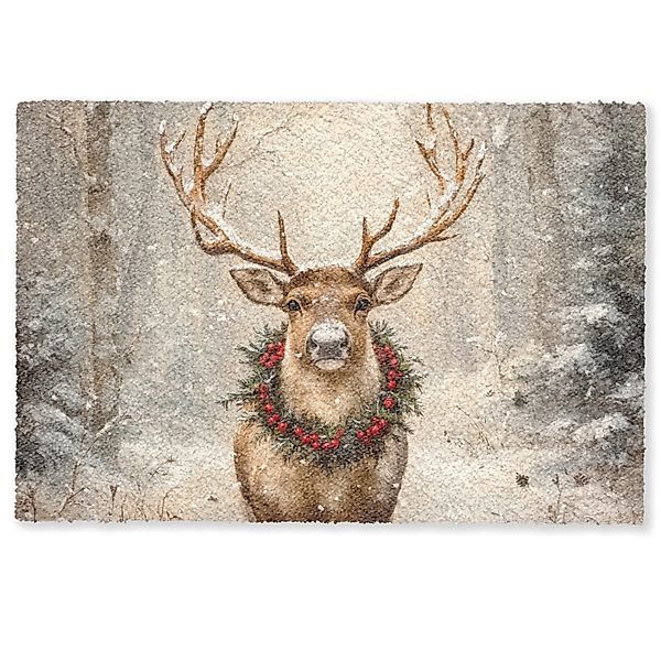 MuchoWow Fußmatte Weihnachten - Rentier - günstig online kaufen