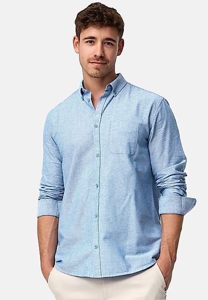 Indicode Langarmhemd Kepner mit Button-Down-Kragen und günstig online kaufen