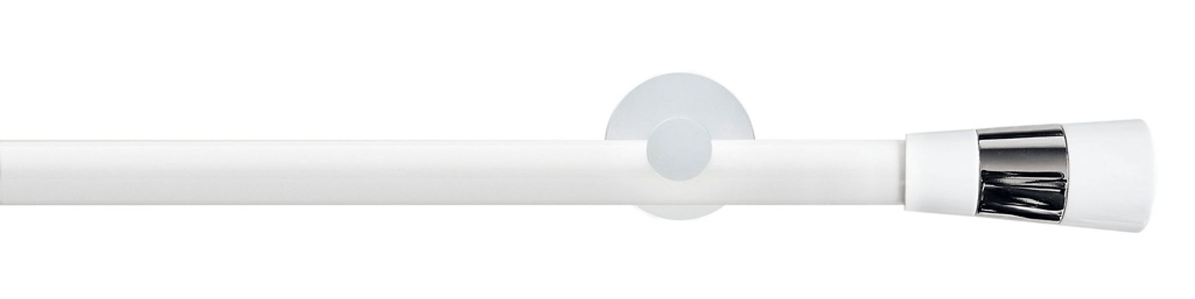 GARESA Gardinenstange "WHITE" Ø 20 mm 2 läufig-läufig Wunschmaßlänge Vorhan günstig online kaufen