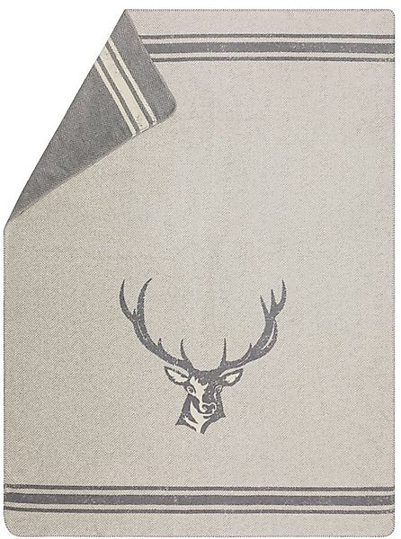 Wohndecke Savona 'Platzhirsch' 150 x 200 cm, DAVID FUSSENEGGER günstig online kaufen