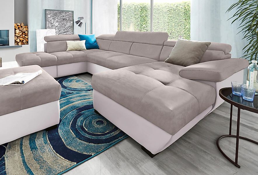 COTTA Wohnlandschaft "Speedway U-Form" mit Kopfteilverstellung, wahlweise m günstig online kaufen