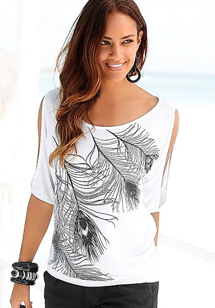 LASCANA Strandshirt mit Schlitzen an den günstig online kaufen