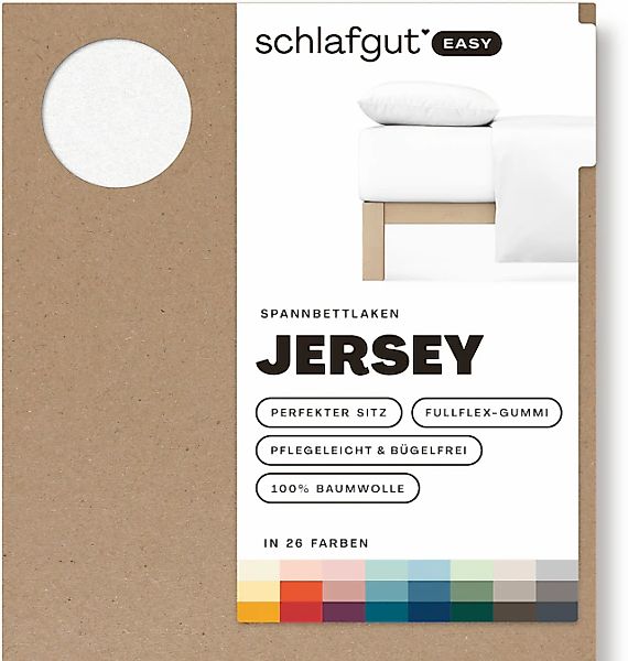 Schlafgut Spannbettlaken »EASY aus 100% Baumwolle, weich & saugfähig, Marke günstig online kaufen
