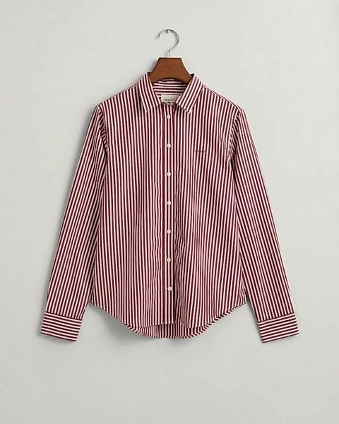Gant Klassische Bluse Regular Fit Popeline Bluse mit Streifen günstig online kaufen