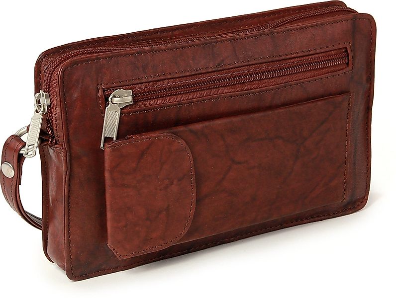 DrachenLeder Handgelenktasche Imppac Handgelenktasche braun Leder günstig online kaufen