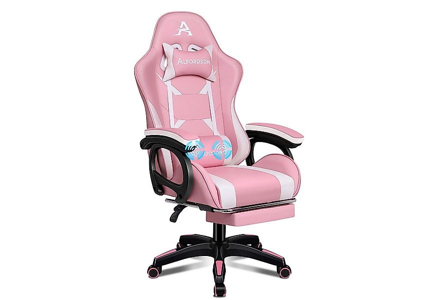 ALFORDSON Gaming-Stuhl mit Massage-Lendenkissen, X-Large, 5 Massagemodi, US günstig online kaufen