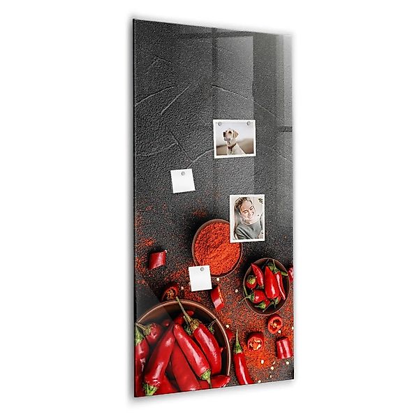 Tulup Beschreibbare Glasmagnettafel Gemahlener Paprika 60x120 cm Magnettafe günstig online kaufen