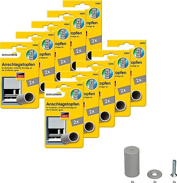SCHELLENBERG Rollladen-Anschlagstopper für Rollläden, 2 mm günstig online kaufen