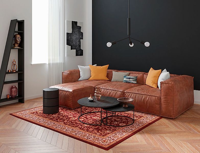 THEKO Wollteppich "Dolna - 859" rechteckig 10 mm Höhe Kurzflor, reine Wolle günstig online kaufen