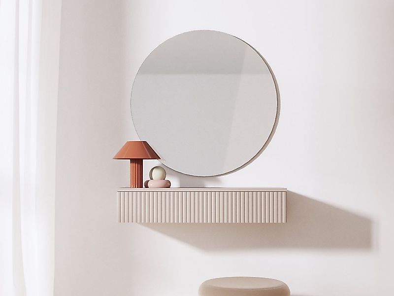 Beautysofa Konsolentisch Soft Hängend, Rillenfronten & Push-to-Open-System günstig online kaufen