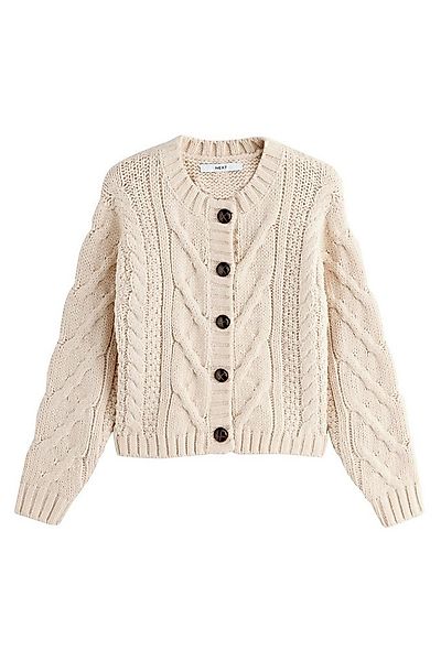 Next Strickjacke Grobstrickjacke mit Zopfmuster (1-tlg) günstig online kaufen