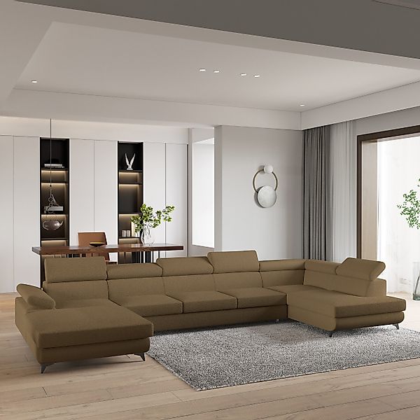 Masseno Ecksofa MONTIVA mit Schlaffunktion U-Form, günstig online kaufen
