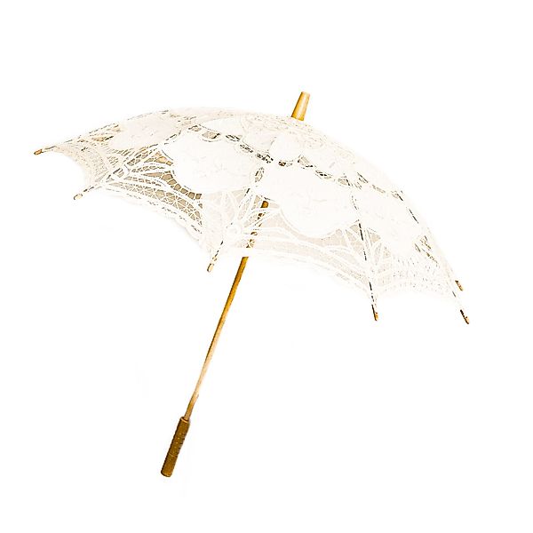 Susino Stockregenschirm Handgemachte Brautschirme mit Spitze für Hochzeitfe günstig online kaufen
