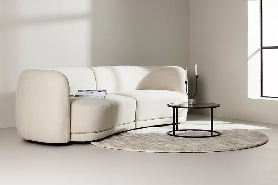 BOURGH 3-Sitzer CIELO Lounge Sofa 3-Sitzer - Couch mit Boucle Stoff in beig günstig online kaufen