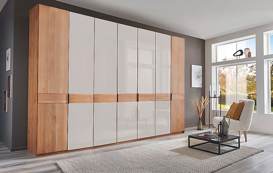 WIEMANN Drehtürenschrank "Cardiff, Massivholztüren in Kombination mit Glas- günstig online kaufen