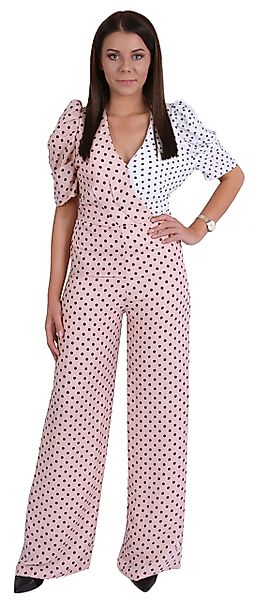 Sarcia.eu Overall Rosa-weißer Overall getupft Hosenanzug günstig online kaufen