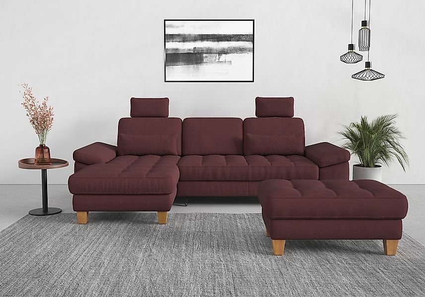 sit&more Ecksofa »Westham L-Form« mit Recamiere, mit oder ohne Bettfunktion günstig online kaufen